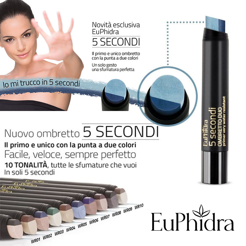 EuPhidra 5 secondi ombretto punta due colori