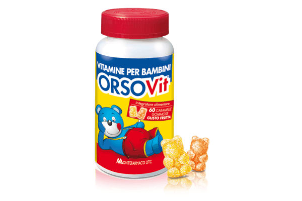 Vitamine OrsoVit - Sconto OrsoVit - 60 caramelle gommose, gusto frutta