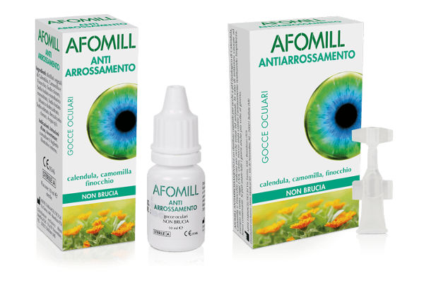 Sconto - Afomill, collirio antiarrossamento Afomill, collirio monodose e flaconcino